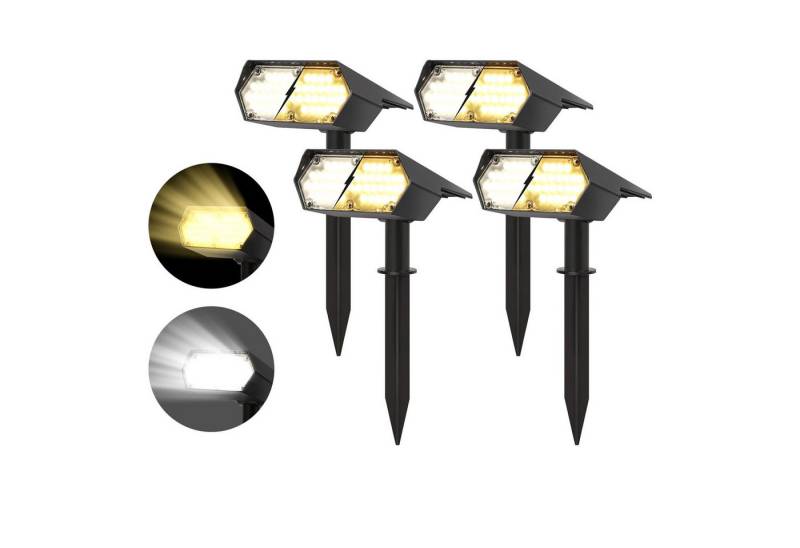 JOYOLEDER LED Solarleuchte LED Solarstrahler IP65 Außenleuchte Gartenlampe Außen-Wandleuchte, für Außen, Hof, Garage, Garten von JOYOLEDER