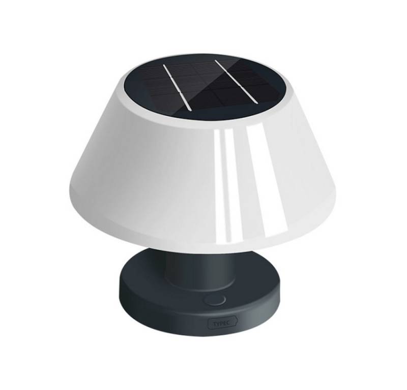JOYOLEDER LED Solarleuchte Solar Tischlampe Outdoor 2-in-1 Solarladung & USB Aufladung dimmbar, Tischleuchte Kabellos IP54 aufladbar Solarlampen, für Terrasse Camping Garten von JOYOLEDER
