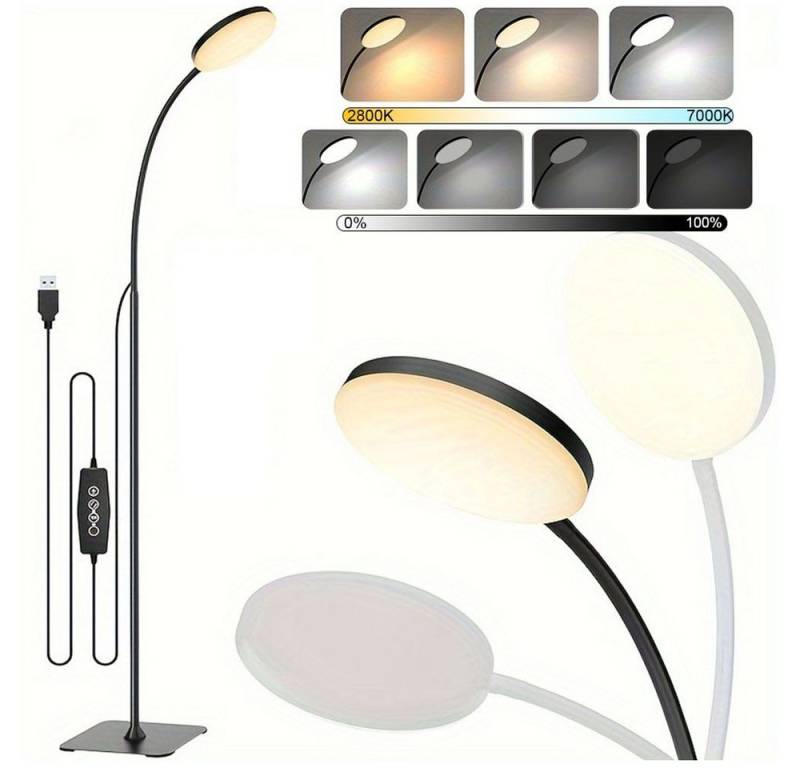 JOYOLEDER LED Stehlampe LED Stehleuchte Leselampe, USB Dimmbar Stehlampe 2800K-7000K, USB von JOYOLEDER