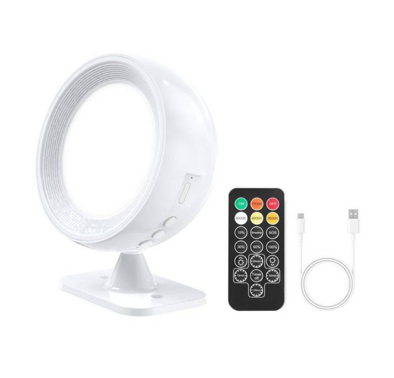 JOYOLEDER LED Wandleuchte Wiederaufladbare Schwenkbare Innen Leselampe, Wandlampe mit Fernbedienung und Timer, Dimmbar von JOYOLEDER