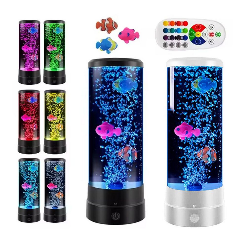 JOYOLEDER Lavalampe Aquarium Lampe, Blasenlichtlampe mit Fisch Aquarium Nachtlicht, Lavalampe LED mit Fernbedienung, RGB-Licht für Kinder Erwachsene JOYOLEDER Lavalampe Aquarium Lampe, Blasenlichtlampe mit Fisch Aquarium Nachtlicht, Lavalampe LED mit Fernbedienung, RGB-Licht für Kinder Erwachsene von JOYOLEDER