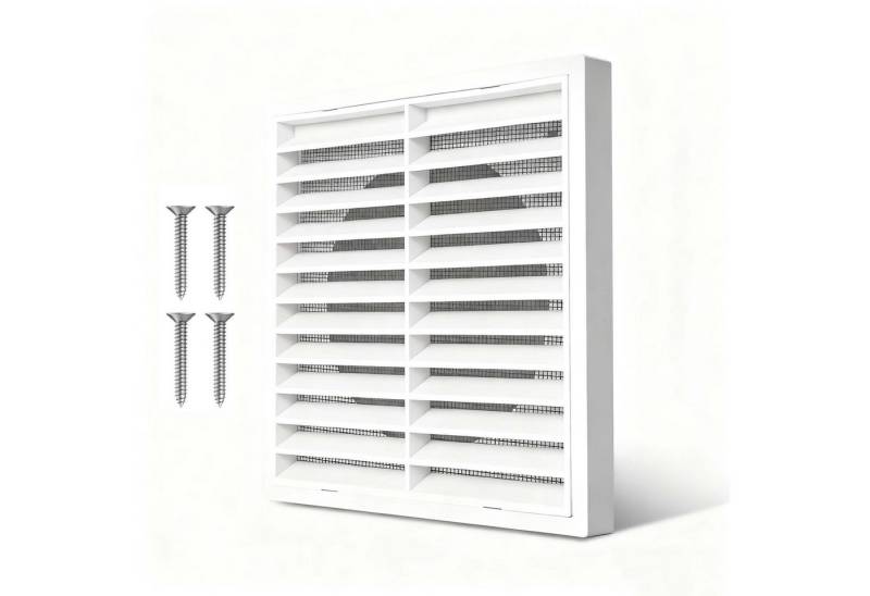 JOYOLEDER Lüftungsgitter Abluftgitter, Belüftungsgitter mit Insektenschutzgitter Luftgitter (Lamellengitter Abzugsgitter) von JOYOLEDER