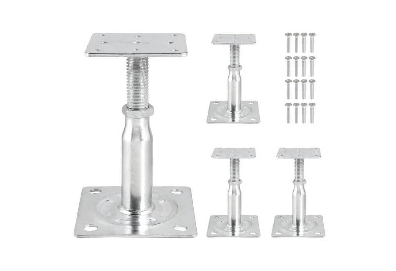 JOYOLEDER Pfostenträger 4 Stück Pfostenträger Höhenverstellbar, Verzinkte 100-150 mm, (150-190 mm Pfostenträger, Stützenfuß Bodenfuß für, Zäune, Unterstände, Carports, Pergolen, Bauarbeiten) JOYOLEDER Pfostenträger 4 Stück Pfostenträger Höhenverstellbar, Verzinkte 100-150 mm, (150-190 mm Pfostenträger, Stützenfuß Bodenfuß für, Zäune, Unterstände, Carports, Pergolen, Bauarbeiten) von JOYOLEDER