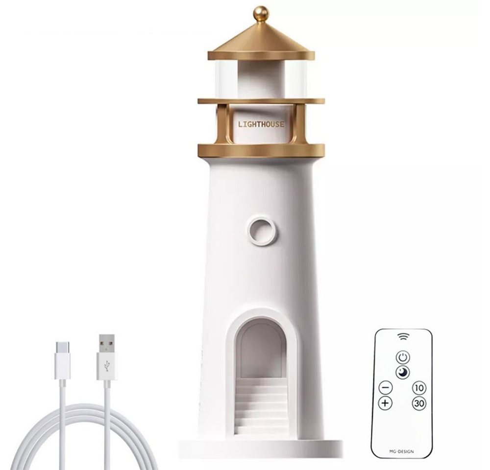 JOYOLEDER Projektionslampe Leuchtturm Deko Lampe, Led Lighthouse Lampe, Fernbedienungs- Modell, Projektion Leuchtturm Lampe, Leuchtfeuer Mit Fernbedienung Und Bluetooth von JOYOLEDER