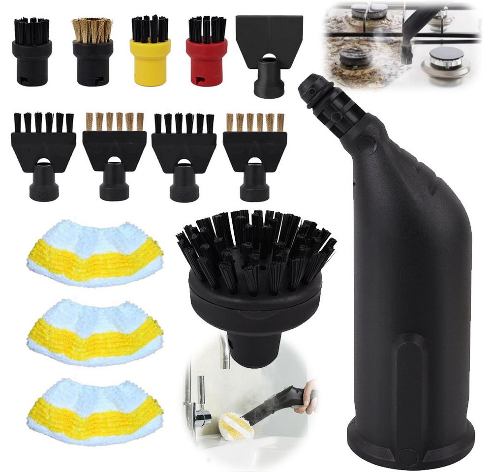 JOYOLEDER Reinigungsbürsten-Set 14 Stück für Kärcher Dampfreiniger Zubehör SC1 SC2 SC3 SC4 SC5 Zubehör, (Rundbürstenset Düse Rundbürsten Bürste Dampfreiniger Ersatzteile) von JOYOLEDER