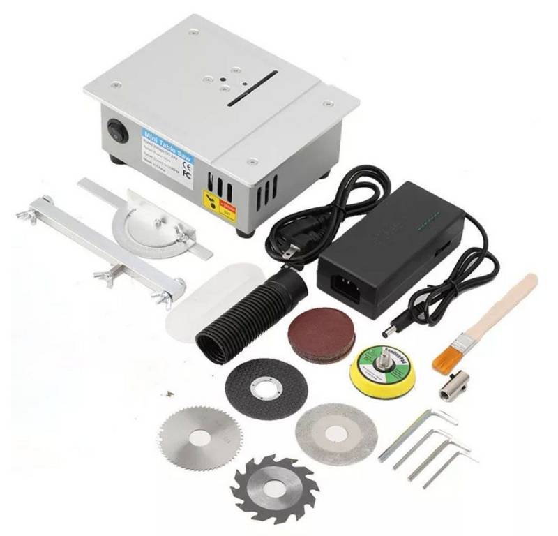 JOYOLEDER Tischkreissäge Mini Tischkreissägen Tragbare Präzisions Table Saw, Tischkreissäge für DIY-Holzbearbeitungsprojekte von JOYOLEDER