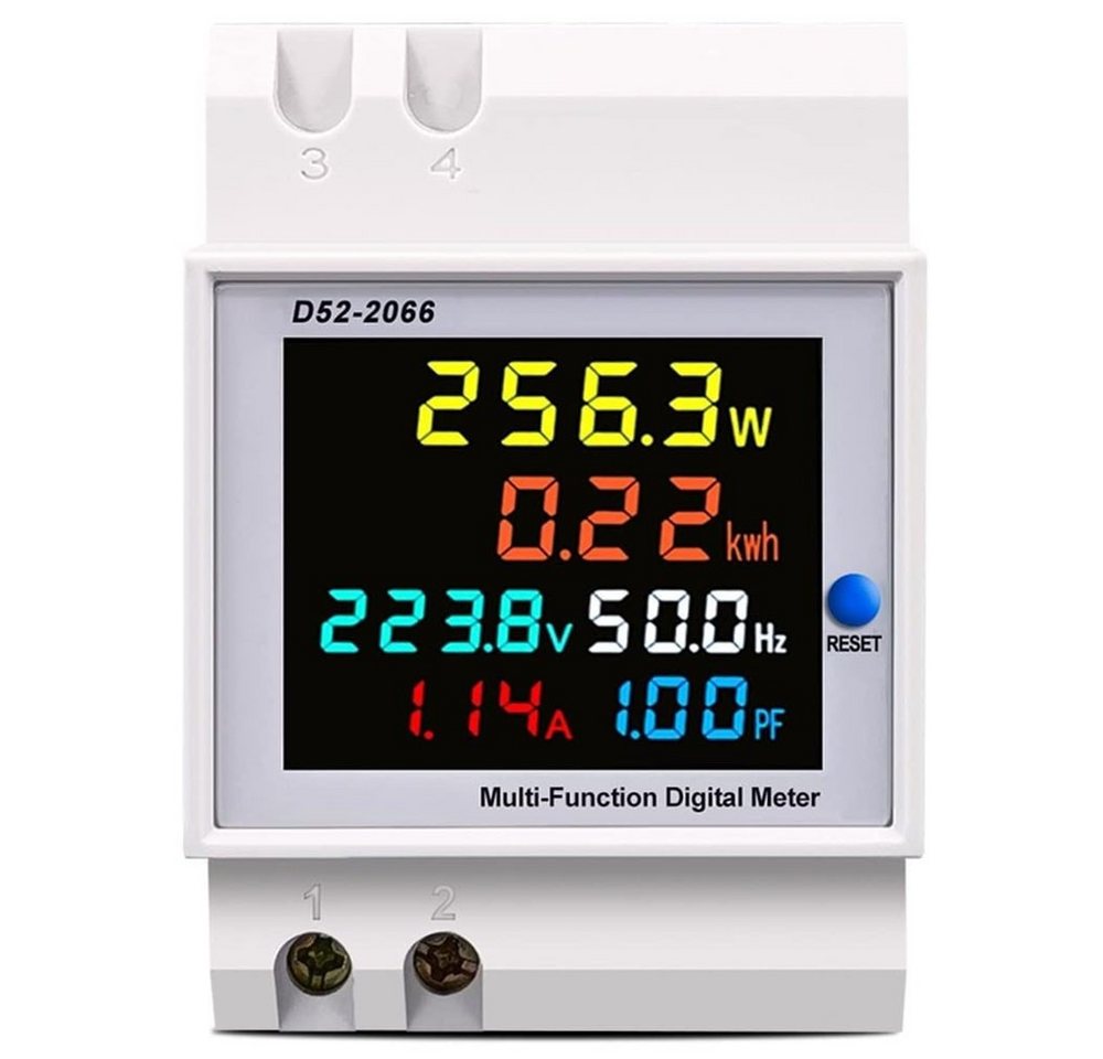 JOYOLEDER Wechselstromzähler Stromzähler Hutschiene 1 Phasig, LCD Digitaler Energiezähler, AC40-300V/AC250-450V 6in1 Multifunktionaler Wechselstromzähler, Amperemeter Voltmeter DIN JOYOLEDER Wechselstromzähler Stromzähler Hutschiene 1 Phasig, LCD Digitaler Energiezähler, AC40-300V/AC250-450V 6in1 Multifunktionaler Wechselstromzähler, Amperemeter Voltmeter DIN von JOYOLEDER