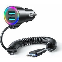 3-in-1 Auto-Schnellladegerät mit USB-C-Kabel 1,5 m 17 w schwarz (JR-CL24) - Joyroom von JOYROOM