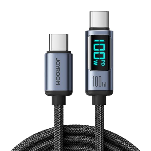 Joyroom S-CC100A16 Prism Series 100 W Typ-C auf Typ-C Lade-Datenkabel mit Digitalanzeige, 1,2 Monate Garantie von JOYROOM