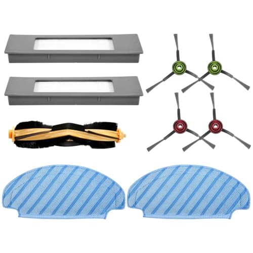JOYSOG N8 Pro Ersatzteile für N8/T8 T9 OZMO 950 920 Roboter-Staubsauger-Hauptrollbürste/Bürstenabdeckung/Wischmopphalter/Seitenbürsten/Filter/Wischpads (Set A) von JOYSOG