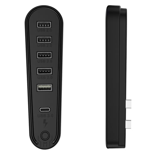JOYSOG USB-Expander für PS5 Pro / PS5 Slim Console 2.0 Datenübertragungsanschluss + USB-Ladeanschluss + Typ-C-Anschlüsse Expansion Hub Connector Splitter Expander JOYSOG USB-Expander für PS5 Pro / PS5 Slim Console 2.0 Datenübertragungsanschluss + USB-Ladeanschluss + Typ-C-Anschlüsse Expansion Hub Connector Splitter Expander von JOYSOG
