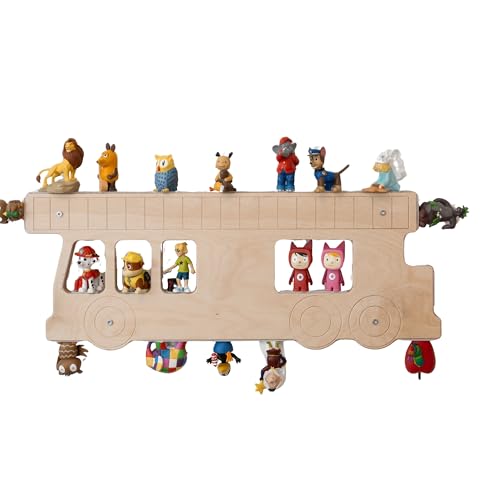 JP Journey Regal für Tonies Feuerwehr aus Holz - Wandregal Aufbewahrung für Magnetische Figuren, Made in Germany, 60 x 23 cm von JP Journey