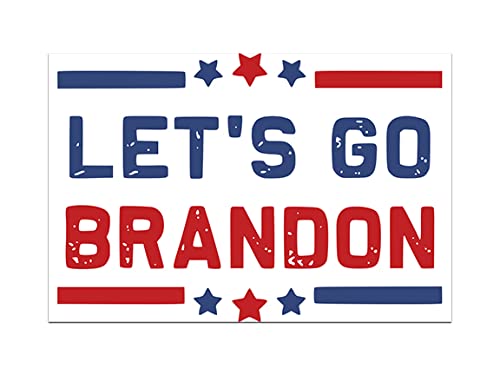 FJB Let's Go Brandon Magnetschild, 10,2 x 15,2 cm, Rot / Weiß / Blau von JP's Parcels