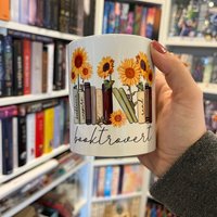 Booktrovert Sunflower Mug | Cute Bookish Mug Kaffee Tasse Buchige von JPCraftling