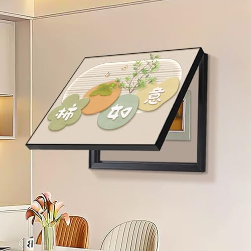 JPDEDIAN Abdeckung des Stromzählers Stromzählerkasten Dekorative Malerei Stromzähler Box Abdeckung Retro Heimdekoration Versteckte Zählerkastenabdeckung(Color:Style 11,Size:55x45cm) von JPDEDIAN