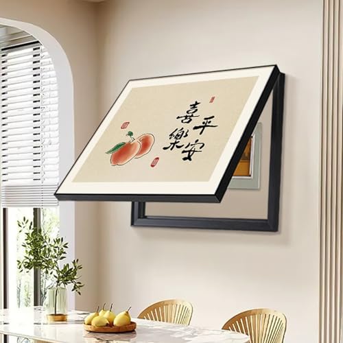 JPDEDIAN Abdeckung des Stromzählers Stromzählerkasten Dekorative Malerei Stromzähler Box Abdeckung Retro Heimdekoration Versteckte Zählerkastenabdeckung(Color:Style 13,Size:45x35cm) von JPDEDIAN