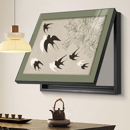 JPDEDIAN Abdeckung des Stromzählers Stromzählerkasten Dekorative Malerei Stromzähler Box Abdeckung Retro Heimdekoration Versteckte Zählerkastenabdeckung(Color:Style 23,Size:60x50cm) von JPDEDIAN