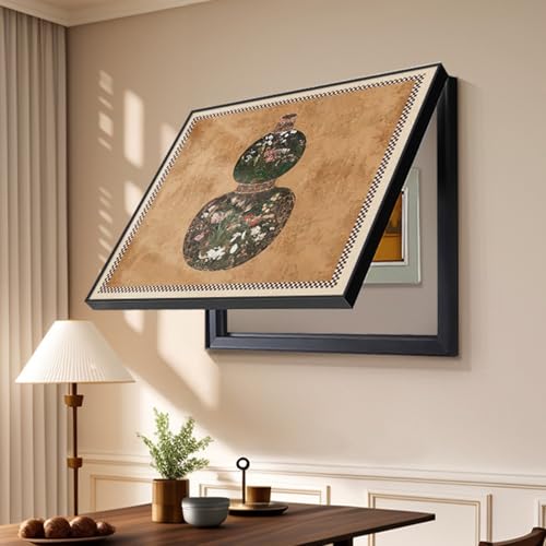 JPDEDIAN Abdeckung des Stromzählers Stromzählerkasten Dekorative Malerei Stromzähler Box Abdeckung Retro Heimdekoration Versteckte Zählerkastenabdeckung(Color:Style 6,Size:55x45cm) von JPDEDIAN