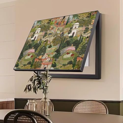 JPDEDIAN Abdeckung des Stromzählers Stromzählerkasten Dekorative Malerei Stromzähler Box Abdeckung Retro Heimdekoration Versteckte Zählerkastenabdeckung(Color:Style 7,Size:45x35cm) von JPDEDIAN