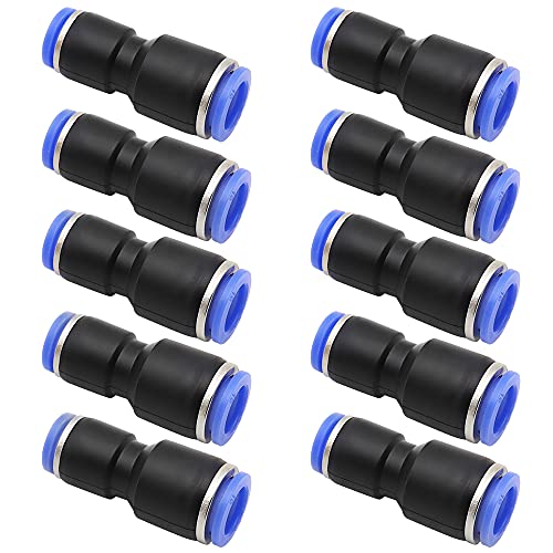 JPGhaha Pneumatischer Fittings 6 mm auf 8 mm 10 Stück Push In Schnellkupplung Schnellsteckverbinde mit variablem Durchmesser für Verbindung von Luft und Wasser JPGhaha Pneumatischer Fittings 6 mm auf 8 mm 10 Stück Push In Schnellkupplung Schnellsteckverbinde mit variablem Durchmesser für Verbindung von Luft und Wasser von JPGhaha