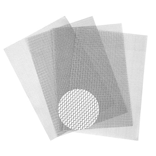 JPGhaha Wire Mesh Moven Drahtgeflecht Edelstahl 304 20 Mesh A5 Drahtgewebe Feinmaschig Lüftungsgitter Hitzebeständig für Mäuse-und Mückenblockierung 210 x 150 mm 4 Stück von JPGhaha