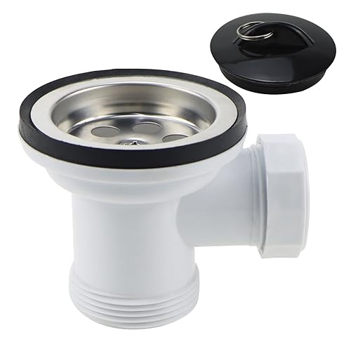 JPGhaha Siebkörbchen Spüle Ø70mm Anschluss Rund Siebkorbventil Körbchenventil mit Spülenstecker Ablaufventil Waschbecken Ablaufgarnitur JPGhaha Siebkörbchen Spüle Ø70mm Anschluss Rund Siebkorbventil Körbchenventil mit Spülenstecker Ablaufventil Waschbecken Ablaufgarnitur von JPGhaha