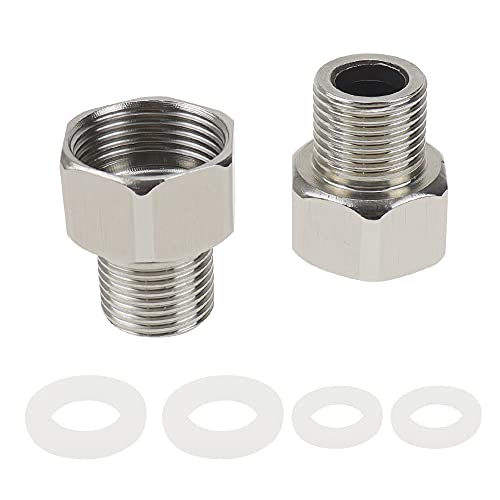 Reduzierstück Doppelnippel 3/4 Zoll auf 1/2 Zoll JPGhaha 2 Stück Innengewinde Edelstahl Wasserhahn Adapter Rohrverschraubung Verbindungsstück mit Dichtringen Robust Rostfrei Reduzierstück Doppelnippel 3/4 Zoll auf 1/2 Zoll JPGhaha 2 Stück Innengewinde Edelstahl Wasserhahn Adapter Rohrverschraubung Verbindungsstück mit Dichtringen Robust Rostfrei von JPGhaha