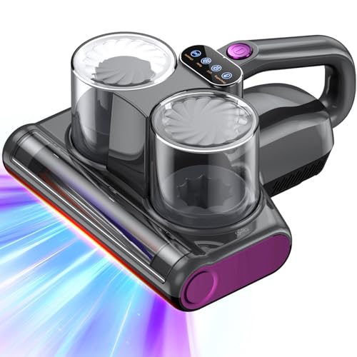 JPHYLL Milbensauger für Matratzen Milbenstaubsauger mit UV-C Licht 16Kpa Absaugung Matratzenreiniger HEPA Filter Ultraschall Hitze Bürstenrolle Technologien Matratzensauger Polstersauger 500W Kabel JPHYLL Milbensauger für Matratzen Milbenstaubsauger mit UV-C Licht 16Kpa Absaugung Matratzenreiniger HEPA Filter Ultraschall Hitze Bürstenrolle Technologien Matratzensauger Polstersauger 500W Kabel von JPHYLL