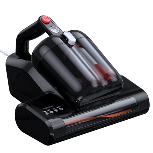 JPHYLL Milbensauger für Matratzen Milbenstaubsauger mit UV-C Licht 16Kpa Saugkraft Bettstaubsauger HEPA Filter Heißer Wind Funktion 40000 RPM/Min Bürstenrolle 600W Kabel von JPHYLL