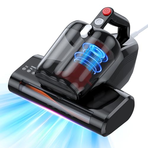 JPHYLL Milbensauger für Matratzen Milbenstaubsauger mit 253.7nm UV-C Licht 16Kpa Absaugung HEPA Filter Heißer Wind Funktion 40000 RPM/Min Bürstenrolle Bett-Staubsauger Entfernt Allergene 600W Kabel JPHYLL Milbensauger für Matratzen Milbenstaubsauger mit 253.7nm UV-C Licht 16Kpa Absaugung HEPA Filter Heißer Wind Funktion 40000 RPM/Min Bürstenrolle Bett-Staubsauger Entfernt Allergene 600W Kabel von JPHYLL