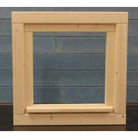 Gartenhausfenster 58x58cm 4mm Glas Carport Werkstatt Fenster Holzfenster 0Fe, Fenster von JPHolzdesign