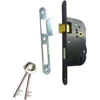 Einstecktresor 4 Zuhaltungen Schlüssel l Schwarz JPM Achse 40 - mit Schließblech - 290500-02-11 von JPM