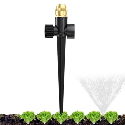 360 ° rotierender Wassersprüher Strapazierfähige Sprinkler mit vollständiger Abdeckung für Rasen Garten Garten Gewächshaus Terrasse Landschaft von JPSDOWS