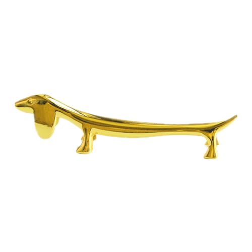 Edelstahl -Stäbchen -Essstäbchen Ruhe, dekorative Hundeform Utensil Ruhe - Messer Ruhe und Essstäbchenhalter Löffel Rack, Abendessen des Essstäbchenhalters für Home Room Hotel von JPSDOWS