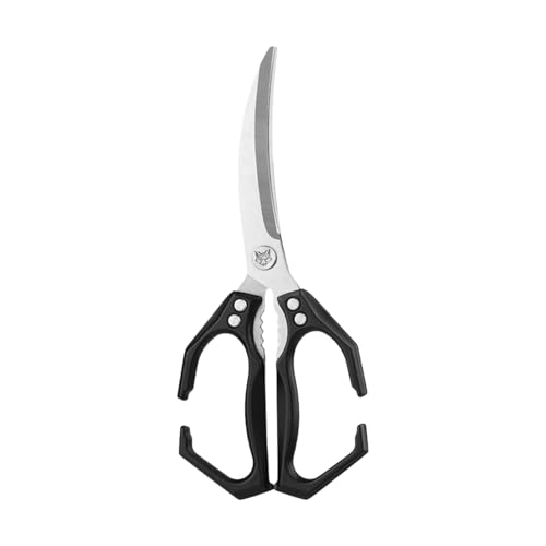 Geflügelschere - 2 in 1 Lebensmittelschere mit Nussknacker - Robust Edelstahl Schere Für Fleisch Verarbeitung von JPSDOWS