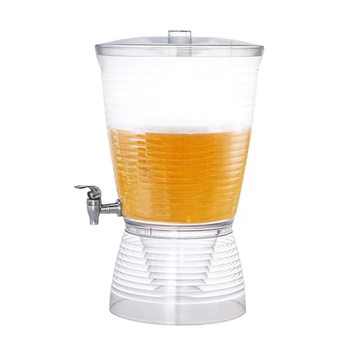 Getränkespender mit Wasserhahn 10 Liter | Getränkeservice - Saftbehälter Bier Limonade Tee für Restaurant Party Speisekammer Küche Eiswasser Bankwein Getränkespender mit Wasserhahn 10 Liter | Getränkeservice - Saftbehälter Bier Limonade Tee für Restaurant Party Speisekammer Küche Eiswasser Bankwein von JPSDOWS