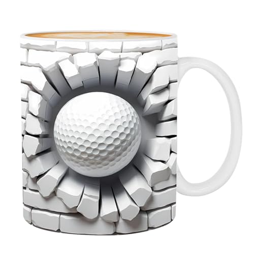 Golf Tasse - Exklusive Keramik Golfbälle Becher | Kaffeetasse mit Golfball Klassisches inspirierendes Geschenk für Ehemann oder Kollegen Golf Tasse - Exklusive Keramik Golfbälle Becher | Kaffeetasse mit Golfball Klassisches inspirierendes Geschenk für Ehemann oder Kollegen von JPSDOWS