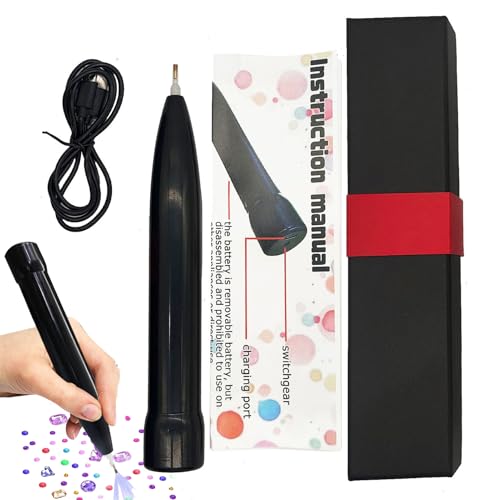 JPSDOWS Diamant Malerei Stift, Diamant Absaugstift, Diamant Kunst Automatisches Werkzeug Kreative Hobbys Für Familie Frauen Männer Mädchen Mutter Kinder von JPSDOWS