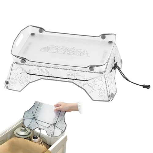 JPSDOWS Klapptisch Für Camping,Rucksacktisch | Tragbares 2-in-1 Camping Tablett für Angeln am und Outdoor Picknick Möbel von JPSDOWS