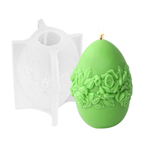 Kerzenform Silikon Ostern Form Harz Eierform - Form für handgefertigte Kerzen | Silikonform mit Relief-Design Ostern Kerze von JPSDOWS