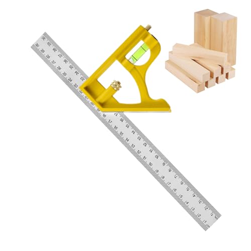 Kombinationswinkelmaß | Verstellbarer Anschlagwinkel für Zimmerei und Holzwerkzeuge,Vielseitiges Werkzeug Für Holzverarbeitung Und Einbau Von Fenster Türen Im Baubedarf Kombinationswinkelmaß | Verstellbarer Anschlagwinkel für Zimmerei und Holzwerkzeuge,Vielseitiges Werkzeug Für Holzverarbeitung Und Einbau Von Fenster Türen Im Baubedarf von JPSDOWS