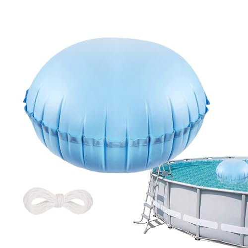 Luftkissen für eingelassene Schwimmbäder - Kissen 120 x 120 cm für saisonale Schließung | Kältebeständiges Überwinterungsset mit Seil für Familien und Freunde von JPSDOWS
