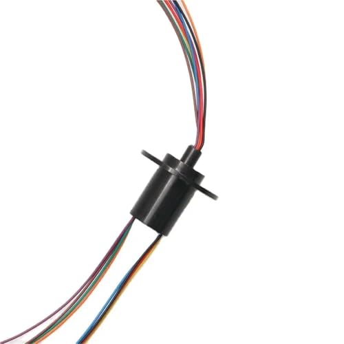 1 stück 2-12 Kanal Drehbarer Esstisch-Schleifring Stromschleifring Elektrische Kollektorringe Verbindungsstecker for Windturbinenlampe(Dia 22mm 8CH 5A) von JPVLCNDJ