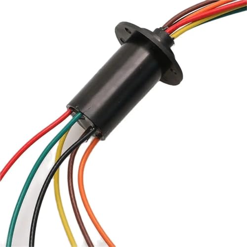 1 stück 2-12 Kanal Drehbarer Esstisch-Schleifring Stromschleifring Elektrische Kollektorringe Verbindungsstecker for Windturbinenlampe(Dia 31mm 6CH 30A) von JPVLCNDJ