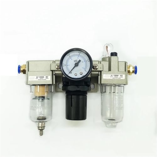 1 stück AC2000-02 1/4 "Druckregler Manometer Luftkompressor Filter Öl Feuchtigkeitsabscheider for Wasserfilter Luftentfeuchter(With 6mm fitting) von JPVLCNDJ