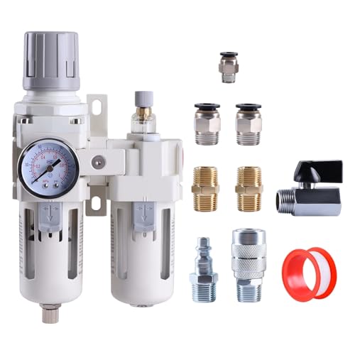 1 stück Pneumatische Druckregler Luftprozessor Druckluftfilter Regler Öler Combo Wasser/Ölfalle Separator(AC3010-3 3l8NPT) von JPVLCNDJ