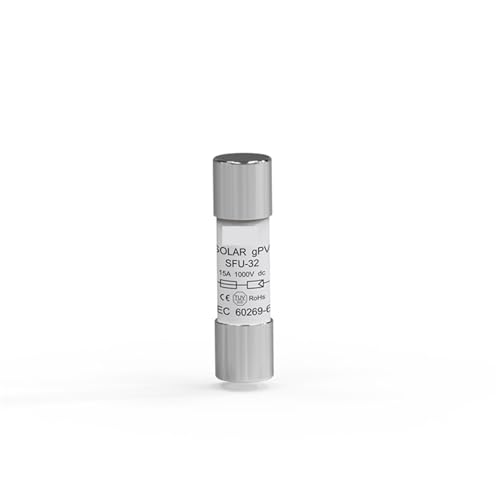 1 stücke 1000V 10 * 38MM 2A 5A 6A 8A 10A 12A 15A 20A 25A 32A PV Solar Sicherung metall Legierungen for Solar Power System Schutz(25A) von JPVLCNDJ
