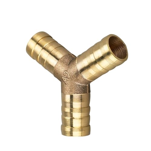 10 stücke Stecker Kupfer Pagode Luft Kraftstoff Wasser Rohr Messing Barb Rohr Fitting Stacheldraht Joint Koppler Adapter for 4mm 5 6 8 10 12(Y-3-way,12mm (10pcs)) von JPVLCNDJ