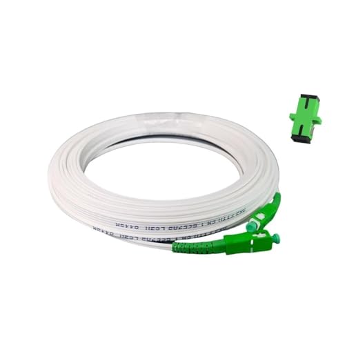 JPVLCNDJ Fiber Drop Kabel LSZH Kabel Fibra Optica FTTH Fiber Optic Patchkabel SC/APC Single mode 5M/10M Verlängerung Draht Mit Adapter(5 pcs 10M 1 adapter) von JPVLCNDJ