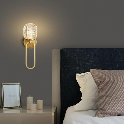 JPXXFM Alle Kupferwand S 丨 Leicht luxuriös postmoderne Kristallwandlicht 丨 G9 Dimmbare Wandleuchter kompatibel mit dem Bett des Schlafzimmers. JPXXFM Alle Kupferwand S 丨 Leicht luxuriös postmoderne Kristallwandlicht 丨 G9 Dimmbare Wandleuchter kompatibel mit dem Bett des Schlafzimmers. von JPXXFM